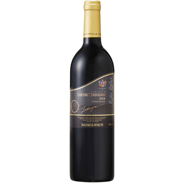 Wein Japan Flasche schwarz gold Cabernet Sauvignon Merlot Petit Verdot 2018 Rotwein Zodiaque Cabernet Sauvignon Takahata
