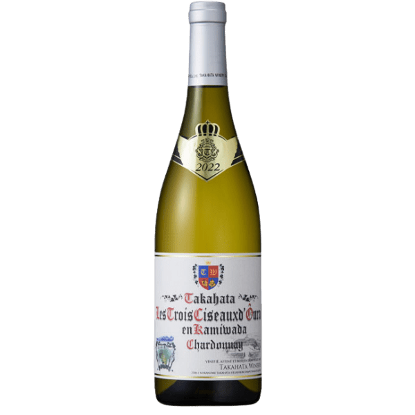 Wein Japan Flasche weiss gold Chardonnay 2022 Weisswein Les Trois Ciseaux d'Oura en Kamiwada Takahata