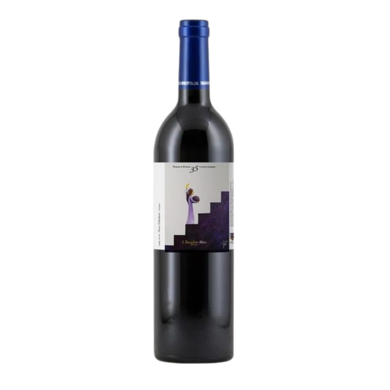 Japanischer Rotwein Cabernet Sauvignon Merlot Blaues Etikett 