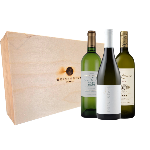 Japanisches Weißweinpaket Chardonnay Kerner Weinkontor Sommer